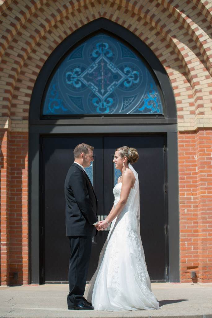 Rachael and Chris's summer baseball themed wedding in Waverly, MN