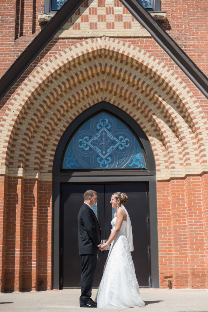 Rachael and Chris's summer baseball themed wedding in Waverly, MN