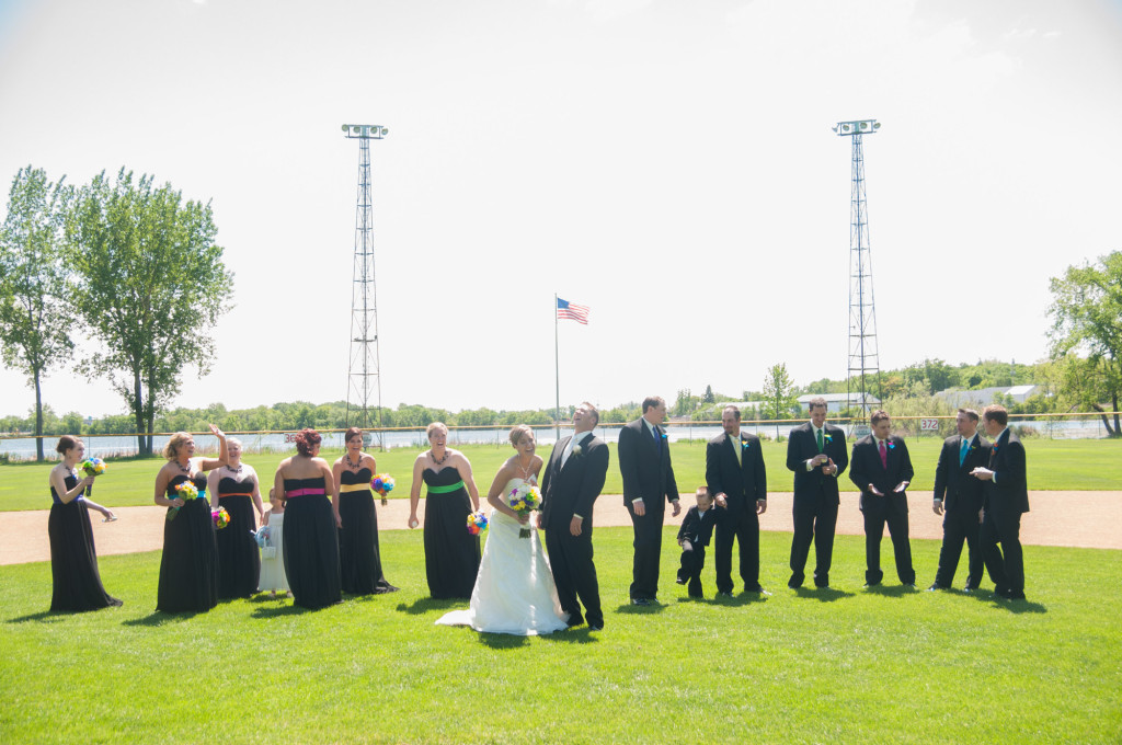 Rachael and Chris's summer baseball themed wedding in Waverly, MN