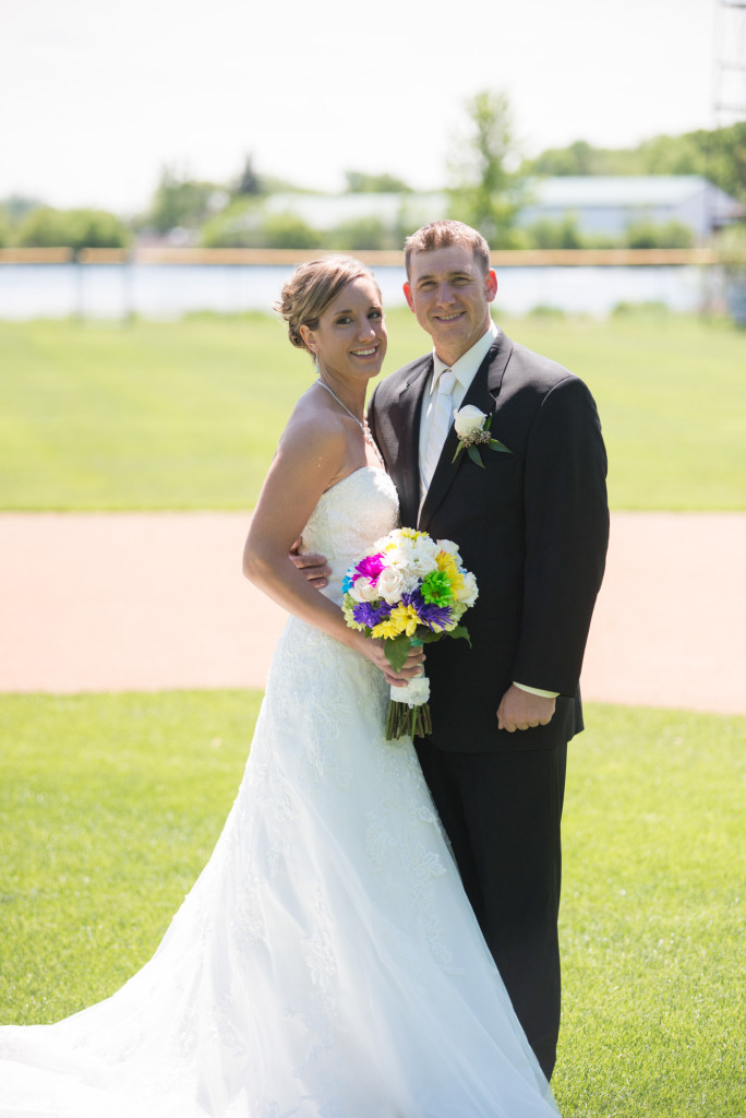 Rachael and Chris's summer baseball themed wedding in Waverly, MN