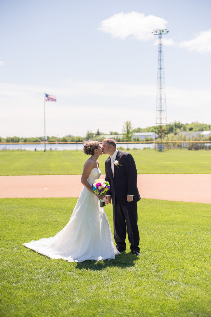 Rachael and Chris's summer baseball themed wedding in Waverly, MN