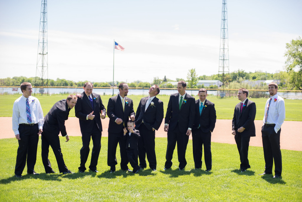 Rachael and Chris's summer baseball themed wedding in Waverly, MN
