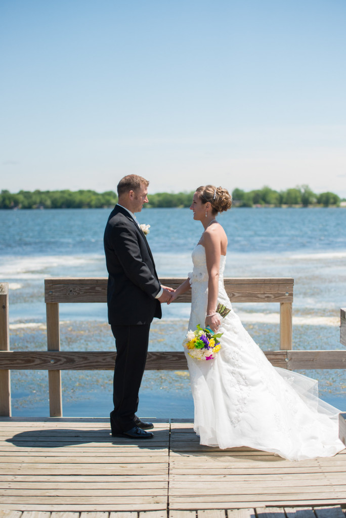 Rachael and Chris's summer baseball themed wedding in Waverly, MN