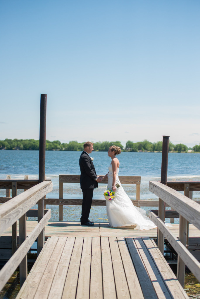 Rachael and Chris's summer baseball themed wedding in Waverly, MN