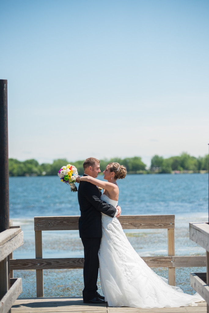Rachael and Chris's summer baseball themed wedding in Waverly, MN