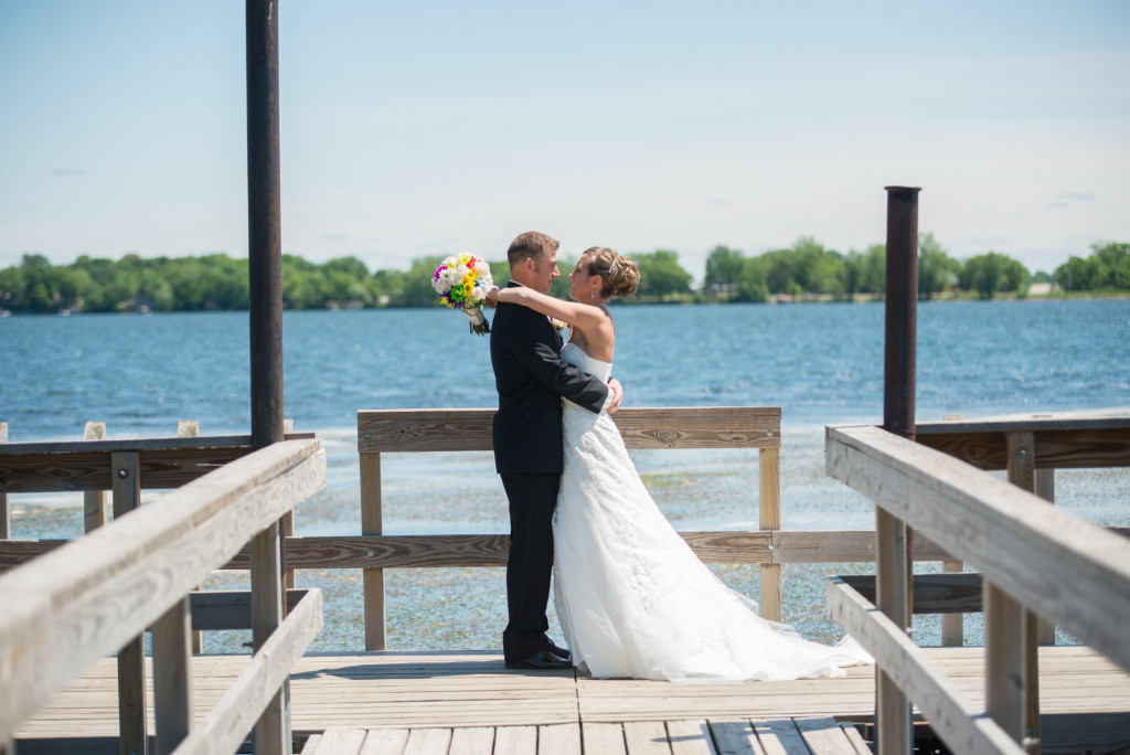 Rachael and Chris's summer baseball themed wedding in Waverly, MN