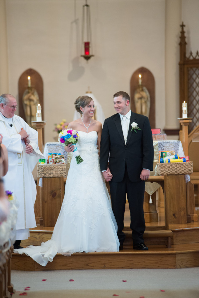 Rachael and Chris's summer baseball themed wedding in Waverly, MN