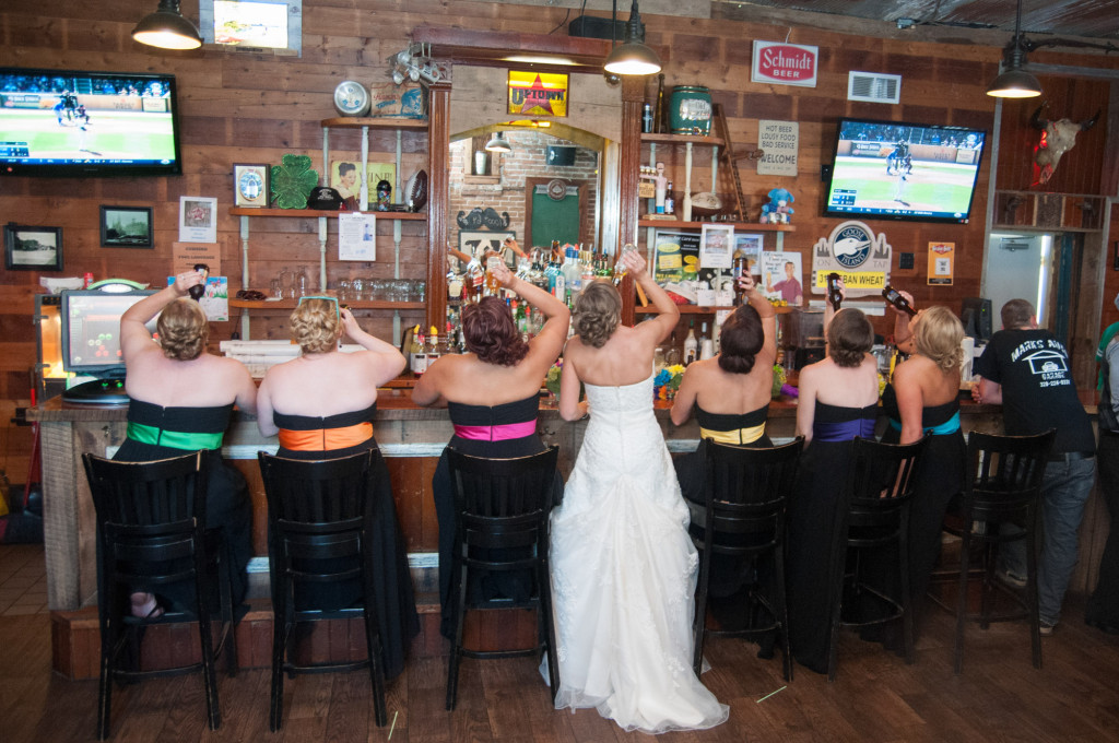 Rachael and Chris's summer baseball themed wedding in Waverly, MN