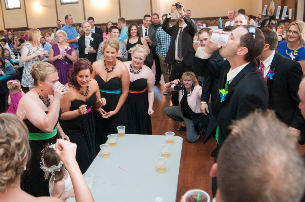 Rachael and Chris's summer baseball themed wedding in Waverly, MN