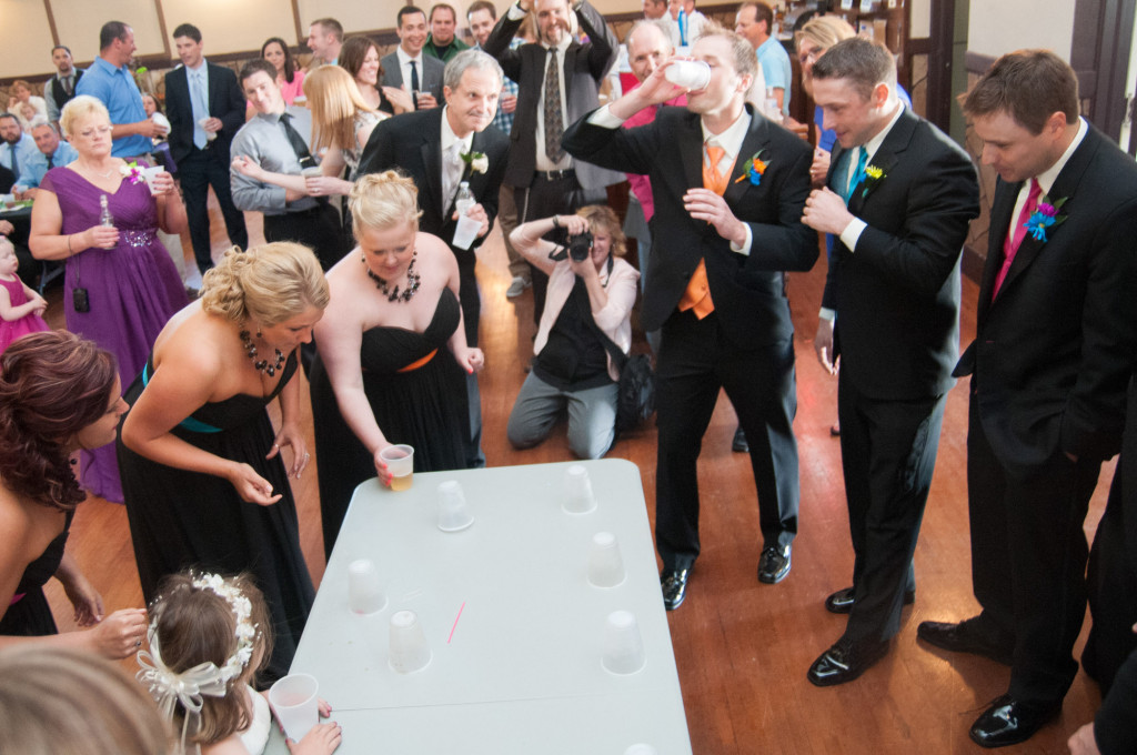 Rachael and Chris's summer baseball themed wedding in Waverly, MN