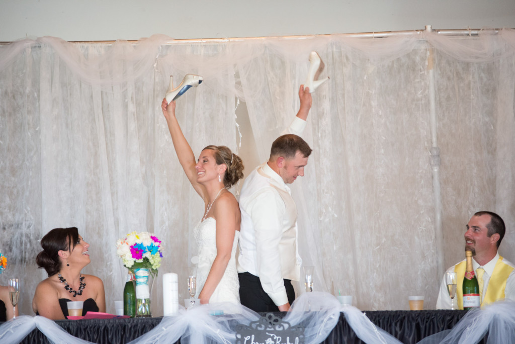 Rachael and Chris's summer baseball themed wedding in Waverly, MN