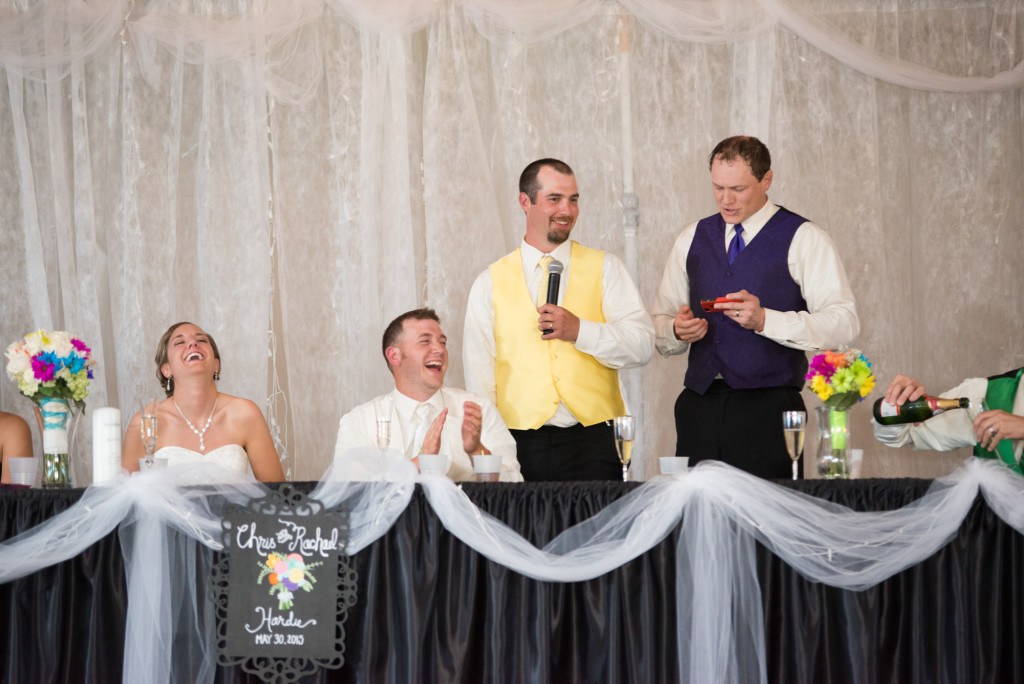 Rachael and Chris's summer baseball themed wedding in Waverly, MN