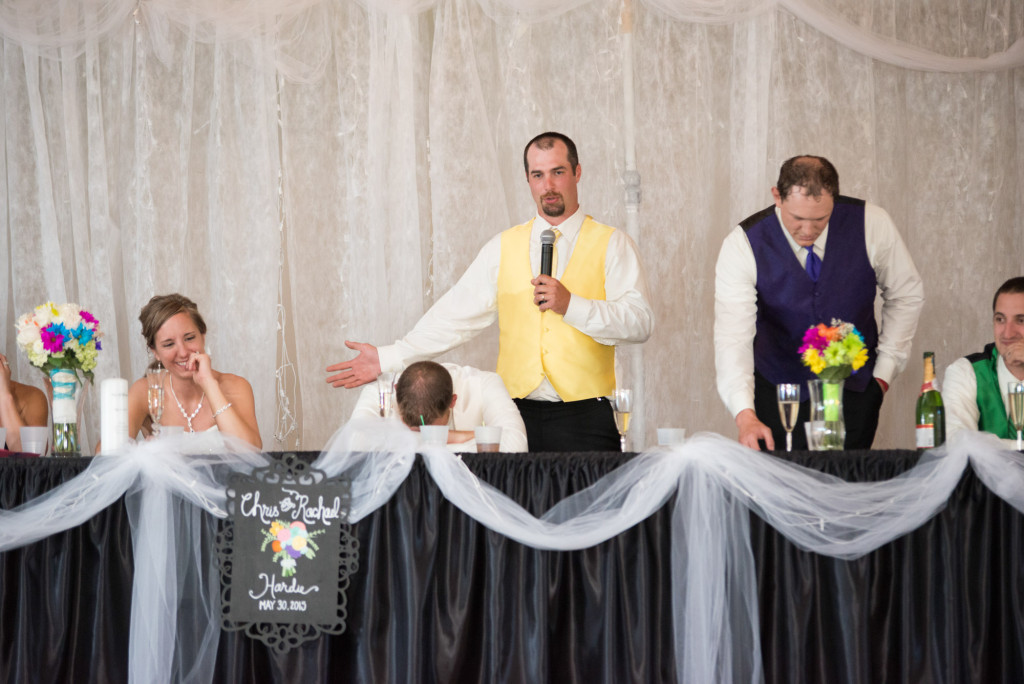 Rachael and Chris's summer baseball themed wedding in Waverly, MN