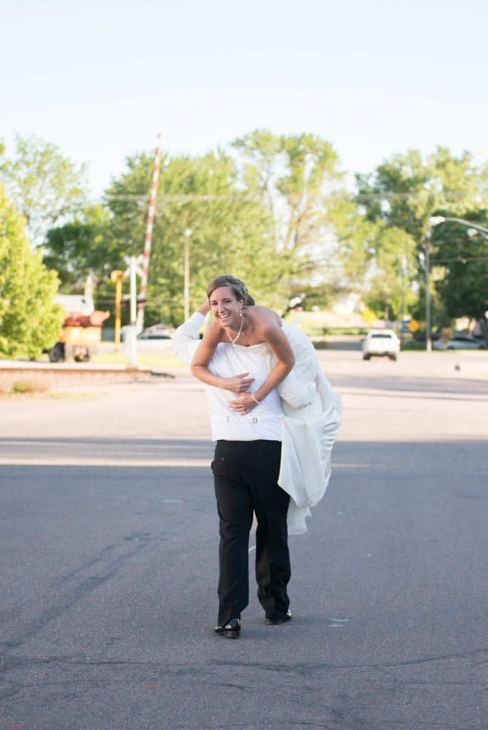 Rachael and Chris's summer baseball themed wedding in Waverly, MN
