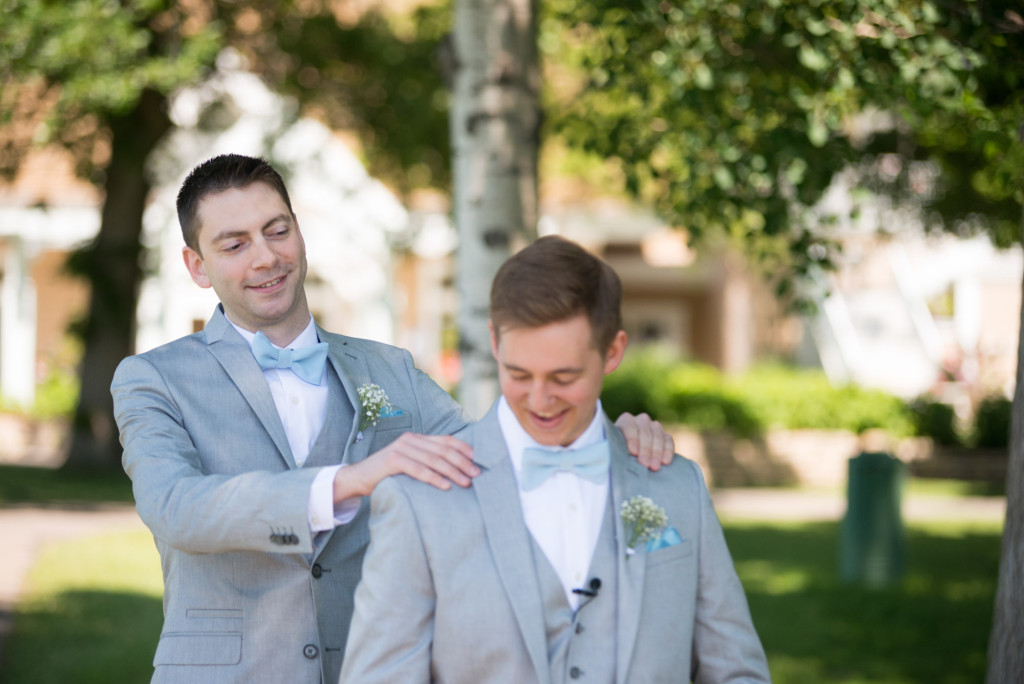 Travis and Brian's summer wedding at Bearpath in Eden Prairie, MN