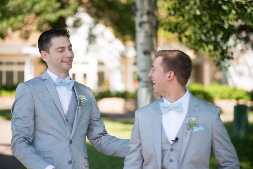 Travis and Brian's summer wedding at Bearpath in Eden Prairie, MN