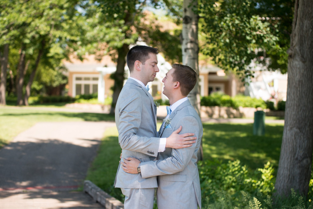 Travis and Brian's summer wedding at Bearpath in Eden Prairie, MN