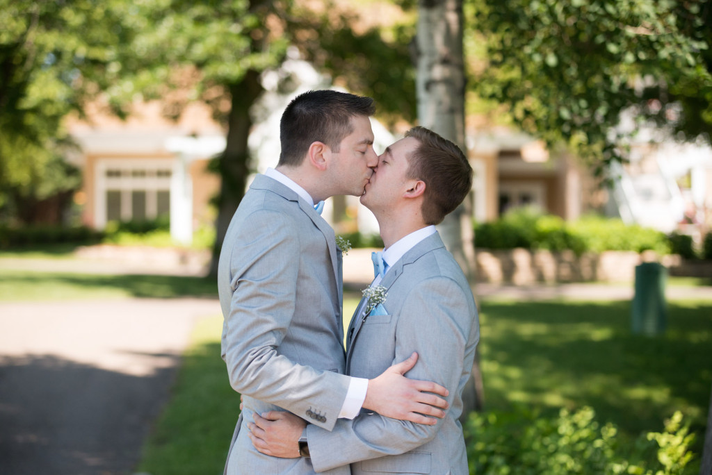 Travis and Brian's summer wedding at Bearpath in Eden Prairie, MN