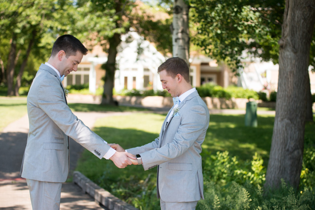 Travis and Brian's summer wedding at Bearpath in Eden Prairie, MN