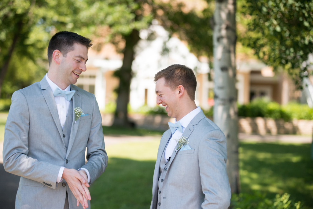 Travis and Brian's summer wedding at Bearpath in Eden Prairie, MN