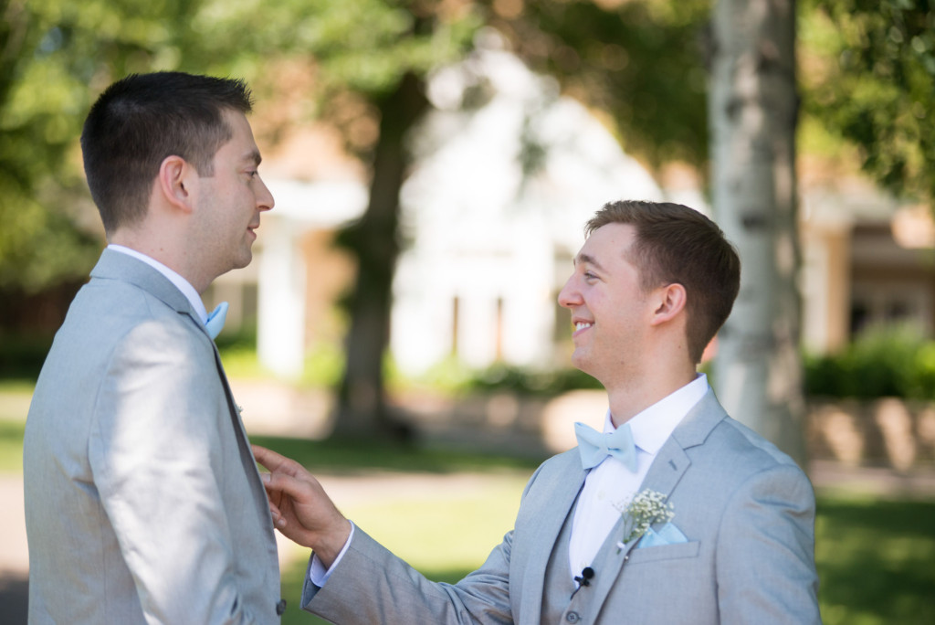 Travis and Brian's summer wedding at Bearpath in Eden Prairie, MN