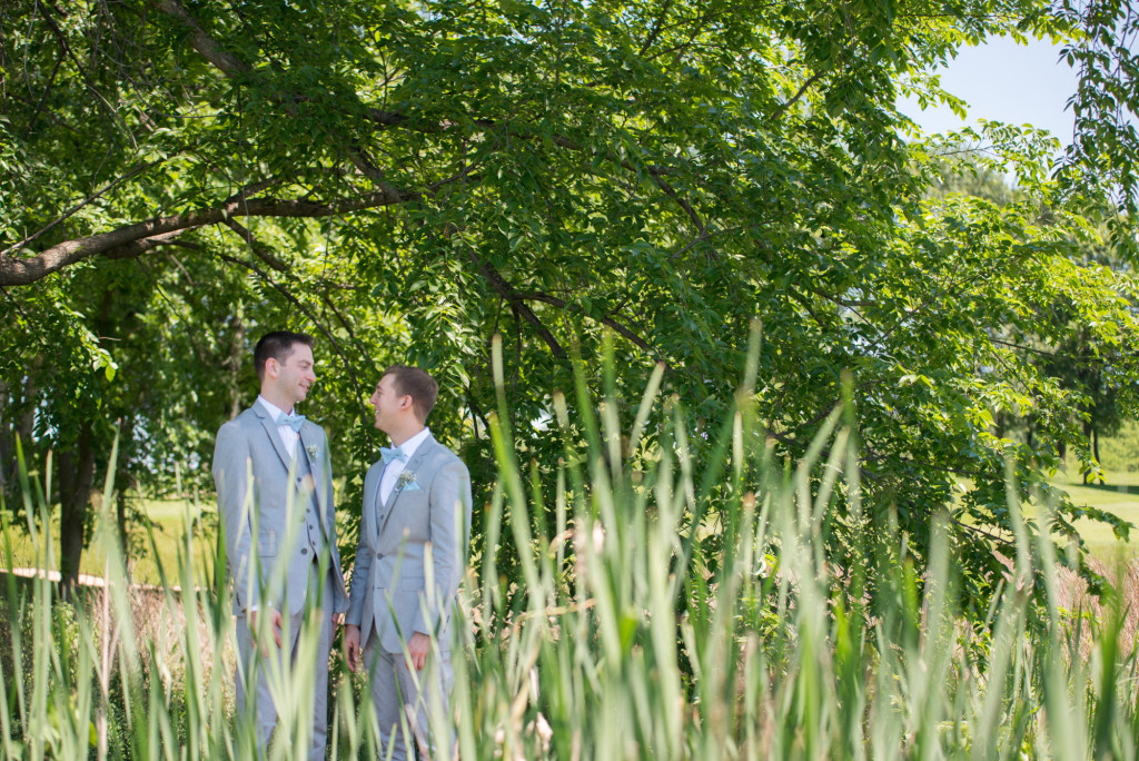 Travis and Brian's summer wedding at Bearpath in Eden Prairie, MN