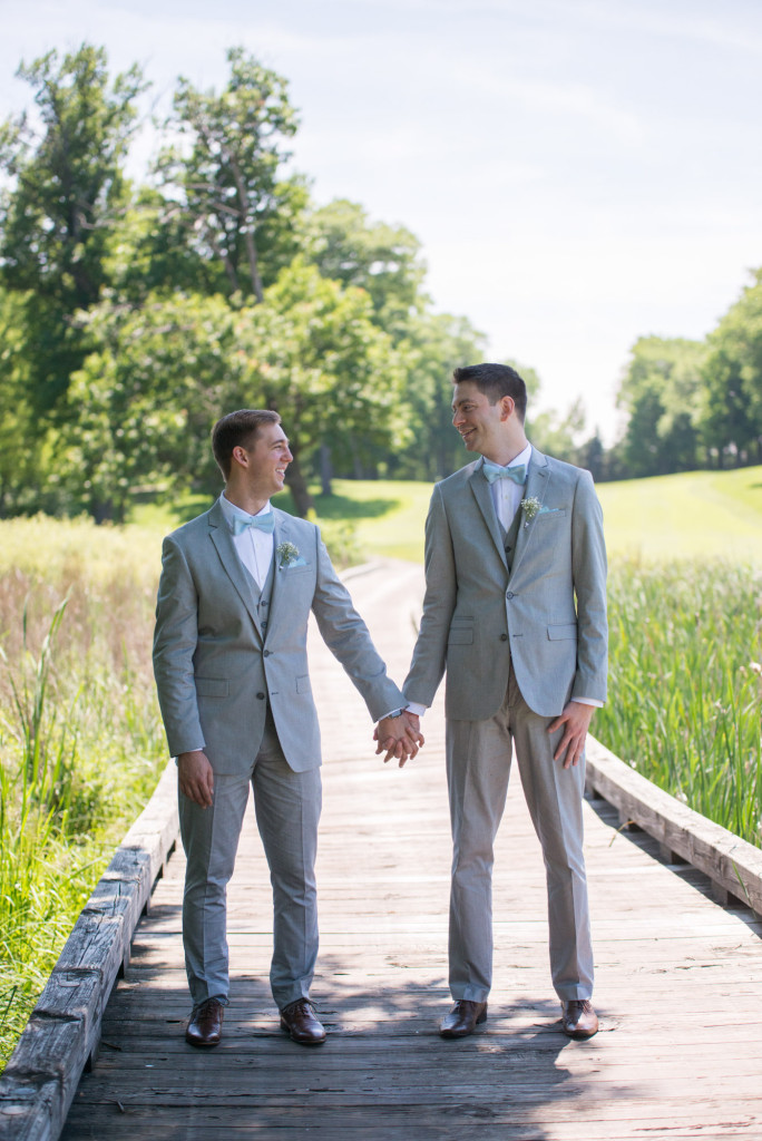 Travis and Brian's summer wedding at Bearpath in Eden Prairie, MN