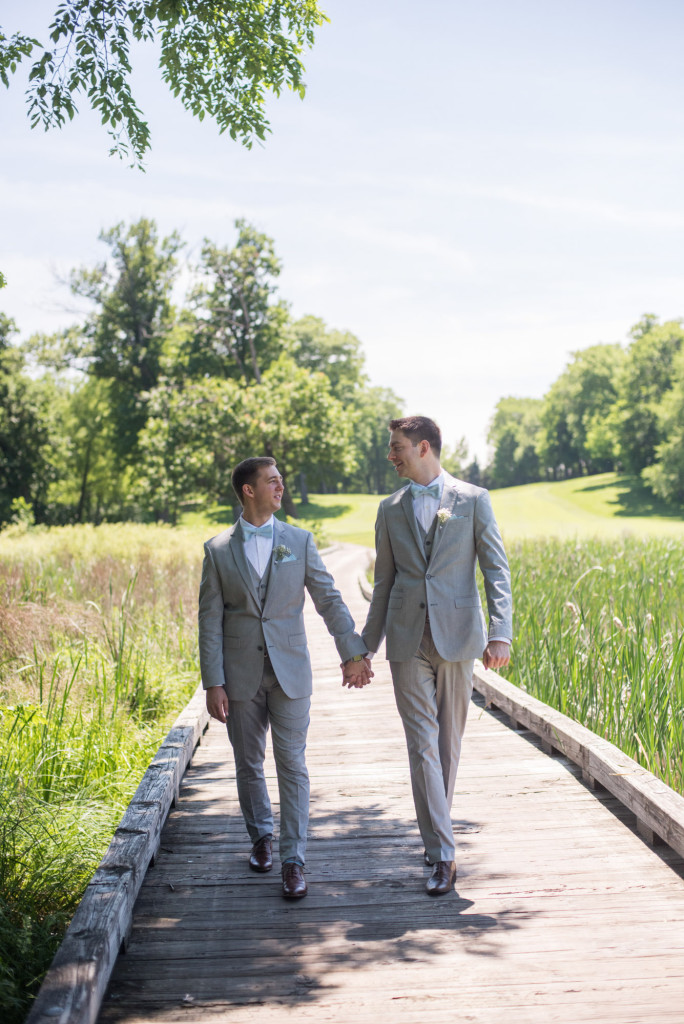 Travis and Brian's summer wedding at Bearpath in Eden Prairie, MN