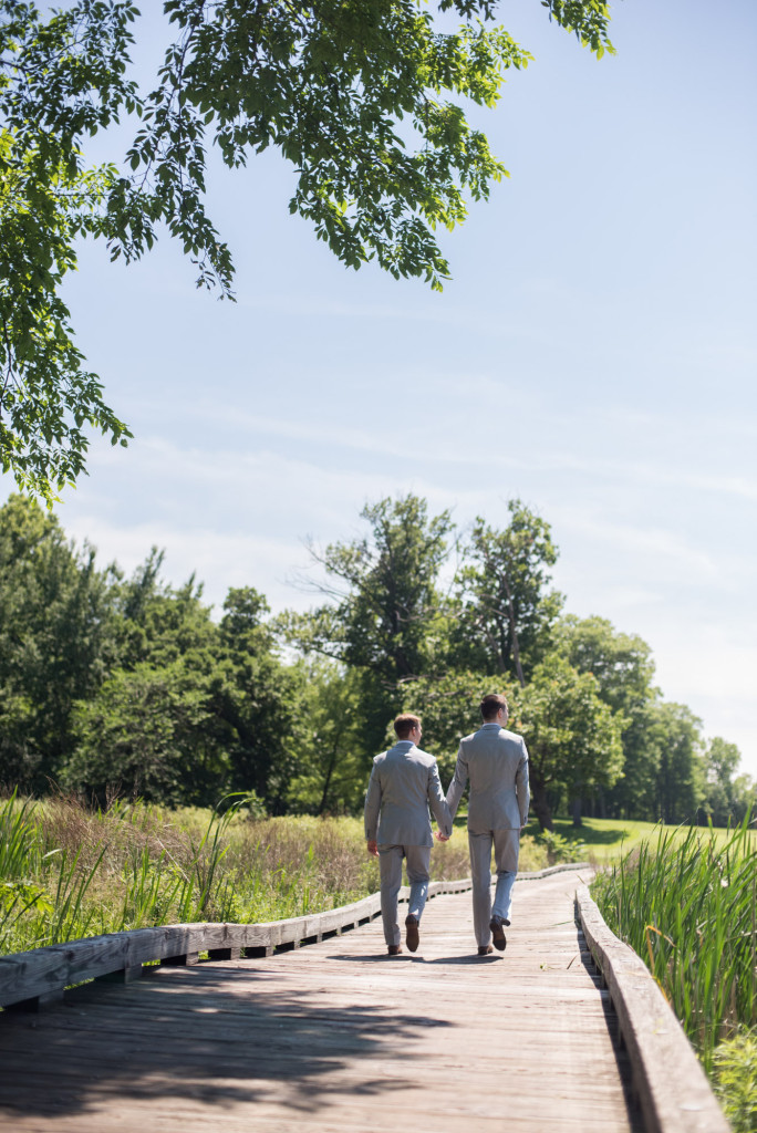 Travis and Brian's summer wedding at Bearpath in Eden Prairie, MN