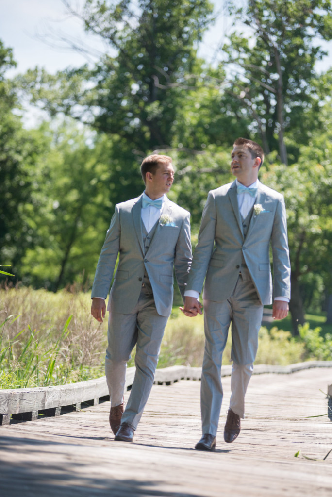 Travis and Brian's summer wedding at Bearpath in Eden Prairie, MN