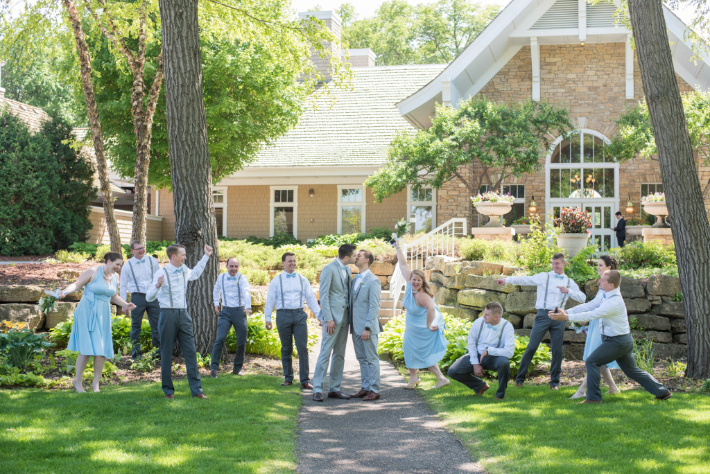 Travis and Brian's summer wedding at Bearpath in Eden Prairie, MN