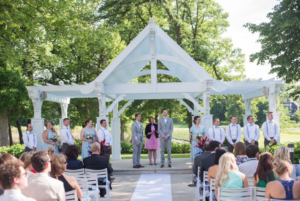 Travis and Brian's summer wedding at Bearpath in Eden Prairie, MN