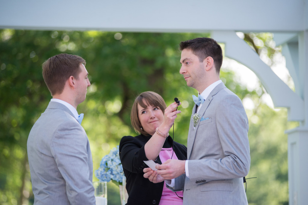 Travis and Brian's summer wedding at Bearpath in Eden Prairie, MN