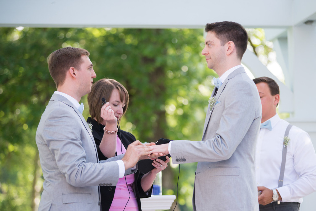 Travis and Brian's summer wedding at Bearpath in Eden Prairie, MN