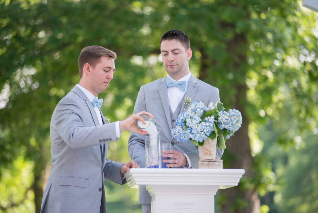 Travis and Brian's summer wedding at Bearpath in Eden Prairie, MN