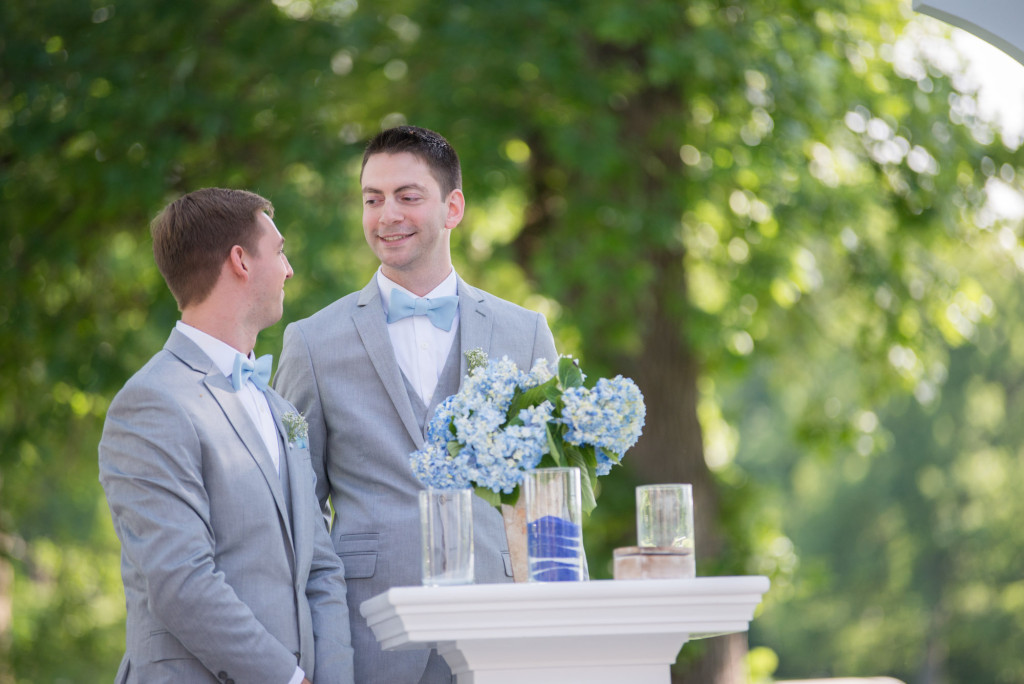 Travis and Brian's summer wedding at Bearpath in Eden Prairie, MN