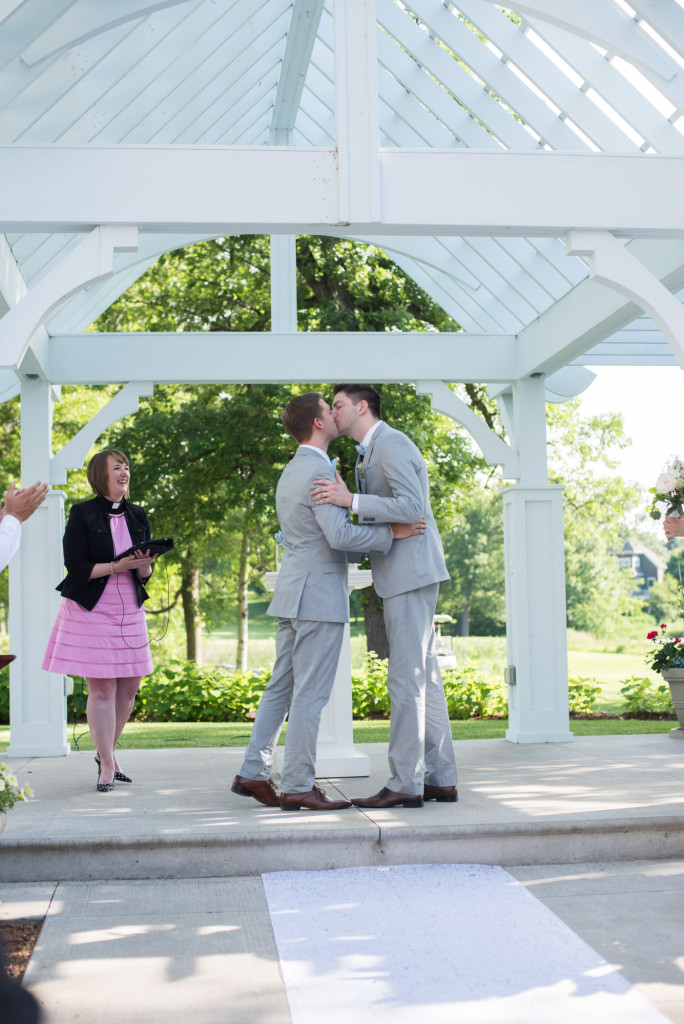 Travis and Brian's summer wedding at Bearpath in Eden Prairie, MN