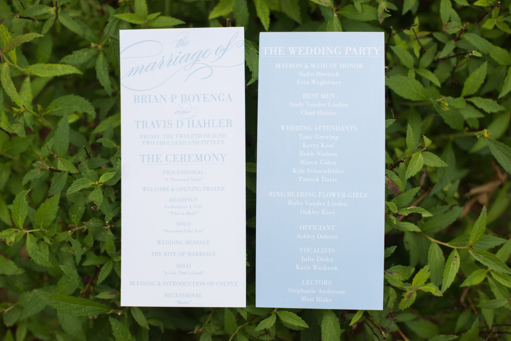 Travis and Brian's summer wedding at Bearpath in Eden Prairie, MN