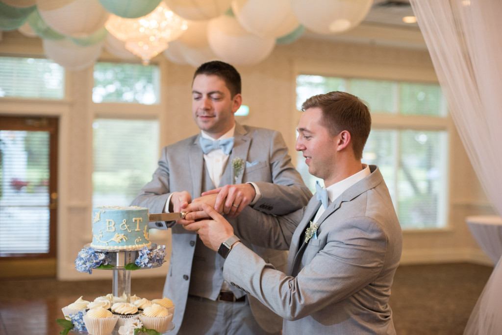 Travis and Brian's summer wedding at Bearpath in Eden Prairie, MN