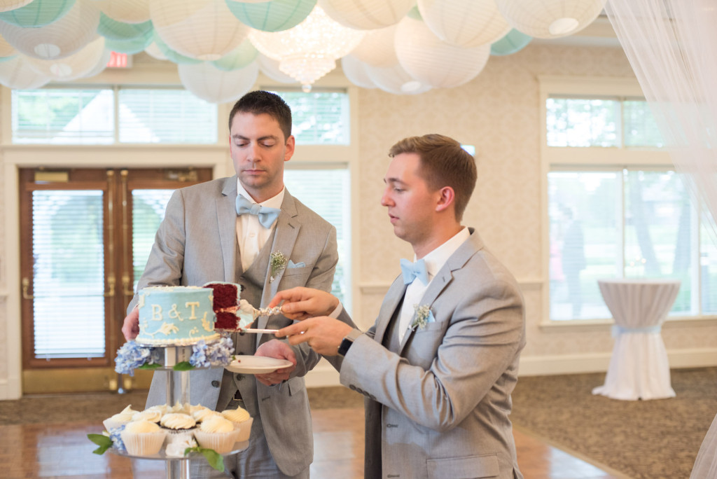 Travis and Brian's summer wedding at Bearpath in Eden Prairie, MN