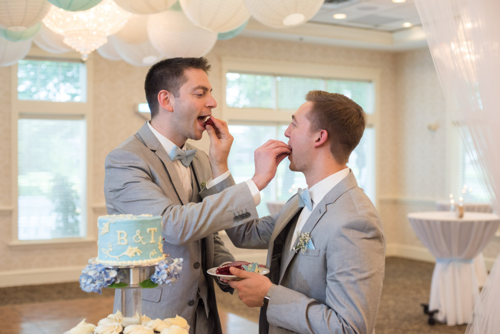 Travis and Brian's summer wedding at Bearpath in Eden Prairie, MN