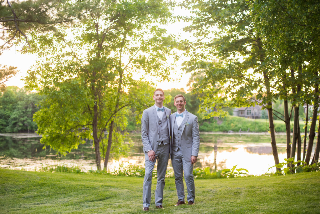 Travis and Brian's summer wedding at Bearpath in Eden Prairie, MN