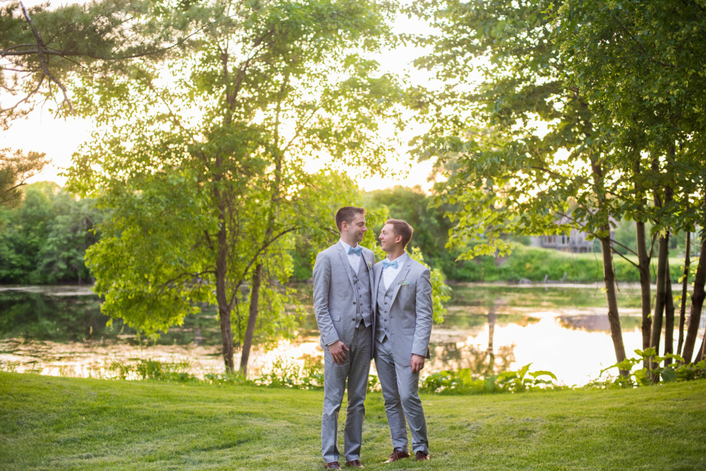 Travis and Brian's summer wedding at Bearpath in Eden Prairie, MN