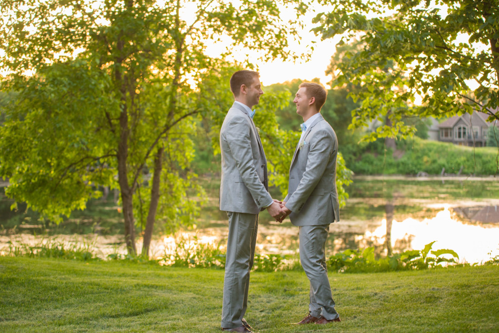 Travis and Brian's summer wedding at Bearpath in Eden Prairie, MN