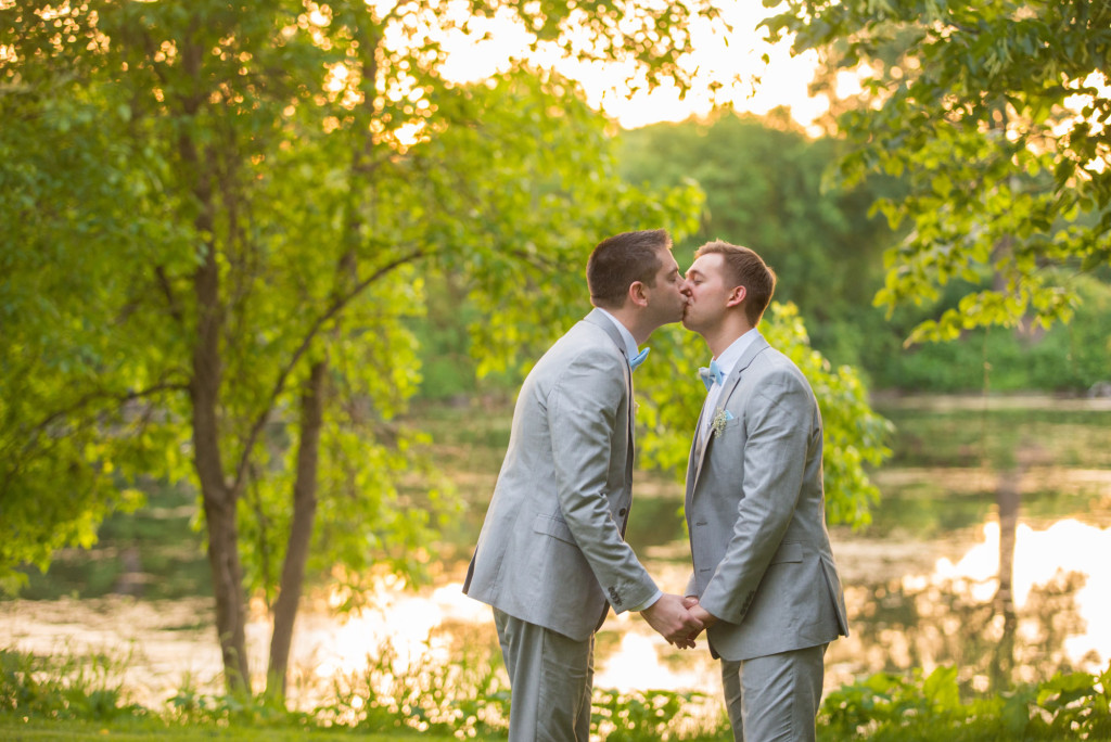 Travis and Brian's summer wedding at Bearpath in Eden Prairie, MN