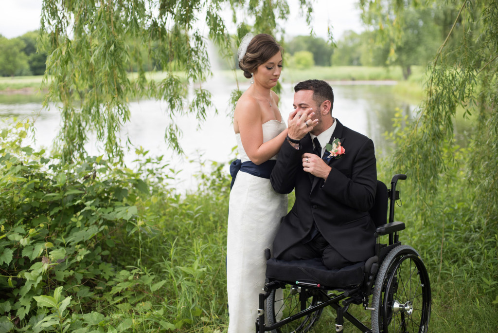 Kimberly and Kyle's summer wedding at Majestic Oaks in Andover, MN
