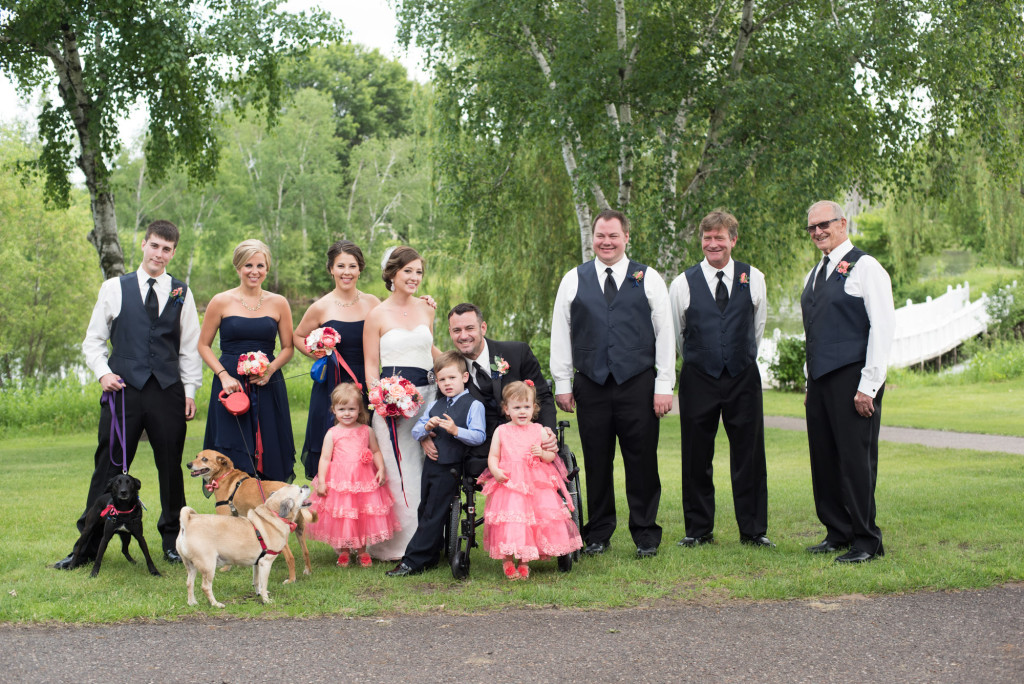 Kimberly and Kyle's summer wedding at Majestic Oaks in Andover, MN