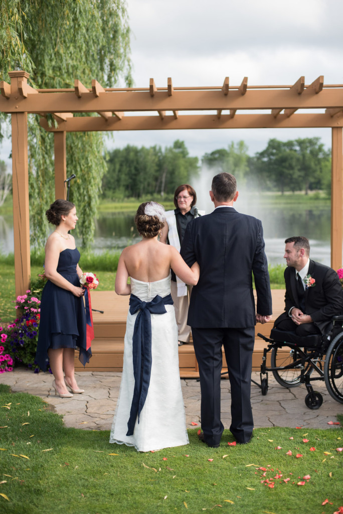 Kimberly and Kyle's summer wedding at Majestic Oaks in Andover, MN