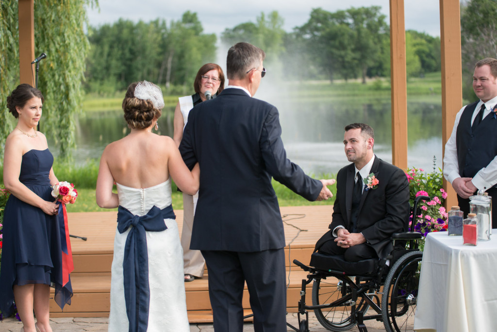 Kimberly and Kyle's summer wedding at Majestic Oaks in Andover, MN