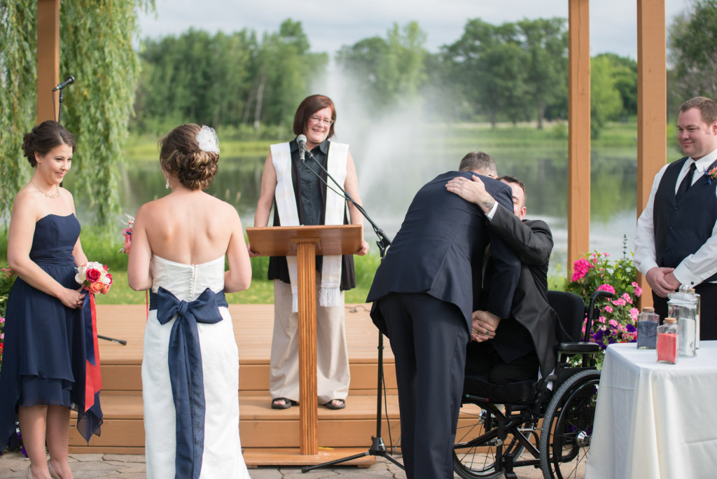 Kimberly and Kyle's summer wedding at Majestic Oaks in Andover, MN